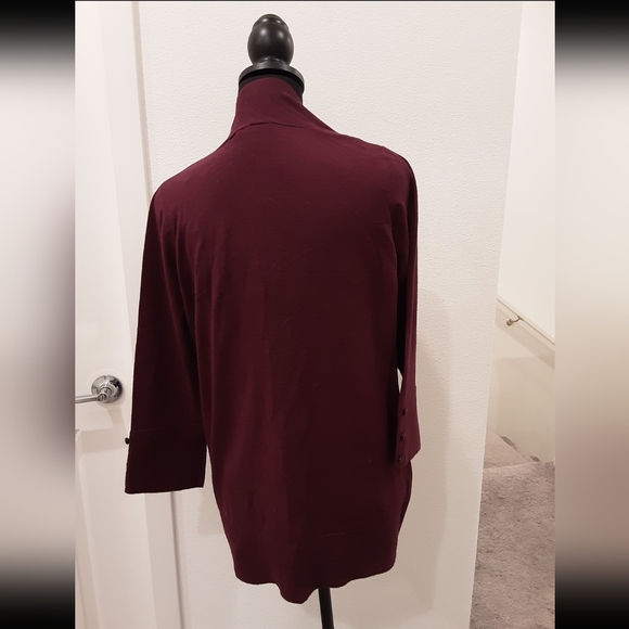 NWT Evolution Burgundy Cardigan - Picture 4 of 10